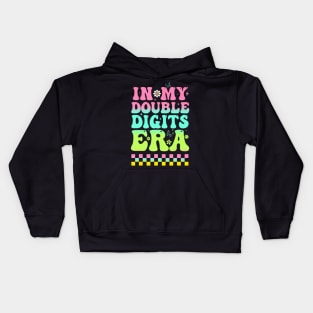 10th Birthday Shirt Girl 10 Year Old In My Double Digits Era Kids Hoodie